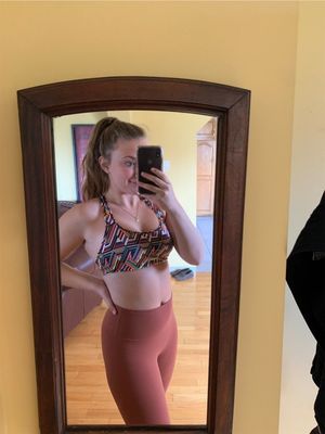 tight teen mirror selfie