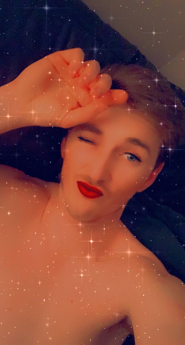 Getting dolled up for huge cock