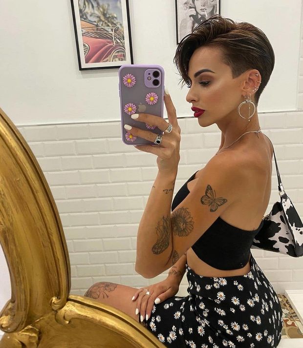 Short hair lady