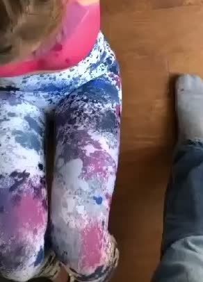 She’s a trooper lol