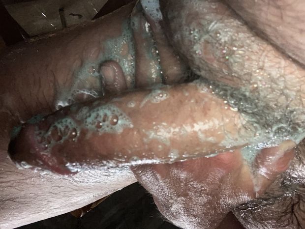 My cock in the shower
