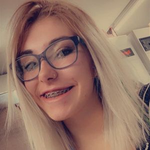 blonde braces glasses
