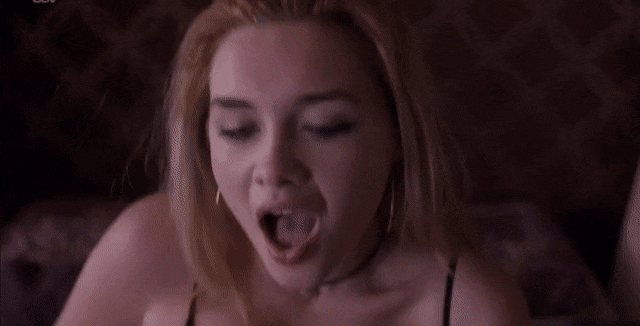 Florence Pugh enjoying herself