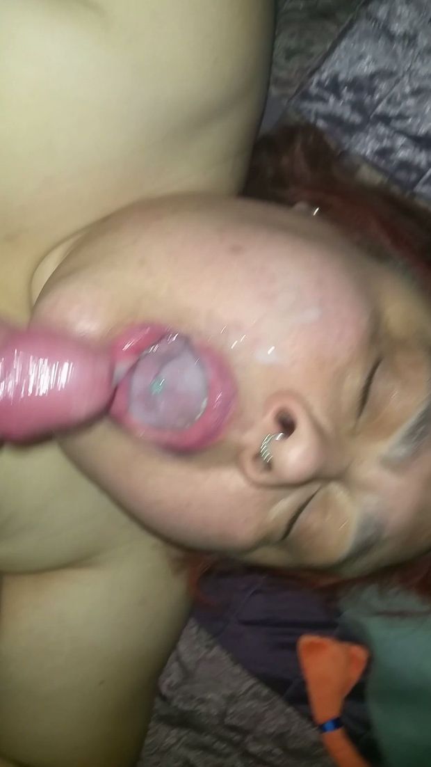 mouth full of cum empty the sack of big balls