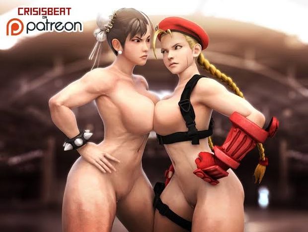 Cammy x Chun li Breasts war