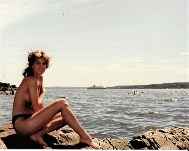 The friend my GF went swimming with in Europe--1980s