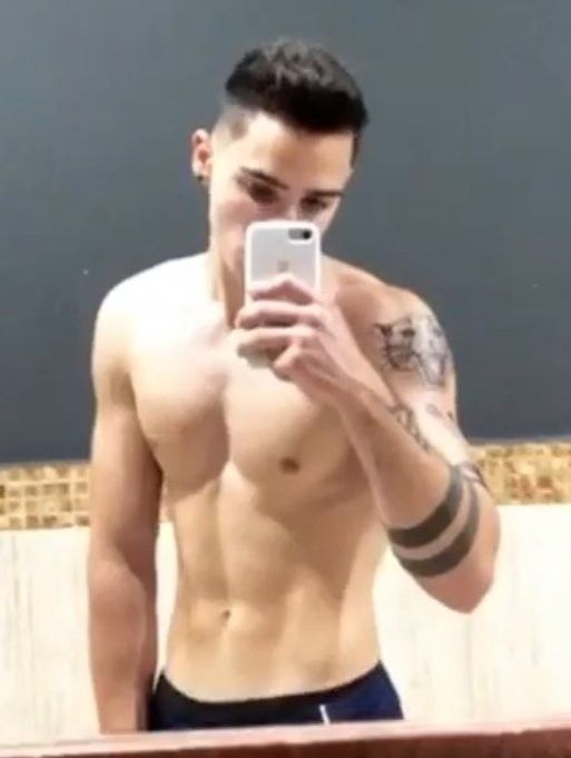 Horny tattoo guy