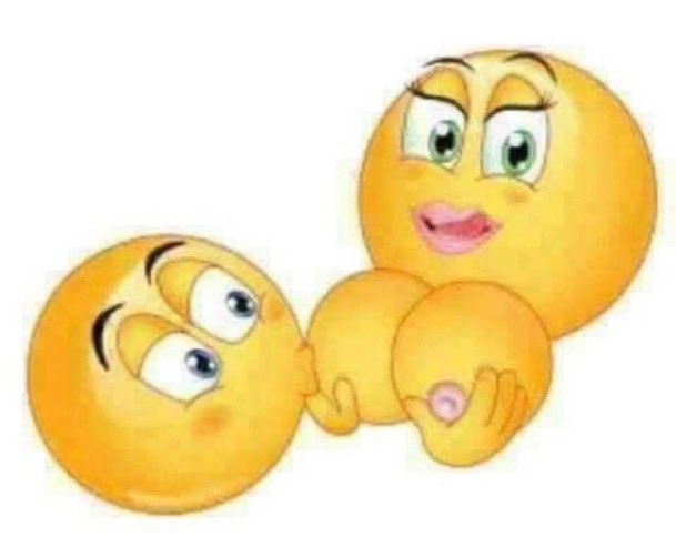 Sucking on Emoji titties