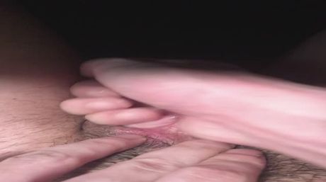 rubbing big clit like tiny penis