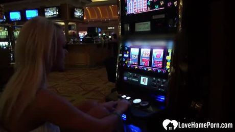 Picking up a hot babe at the casino