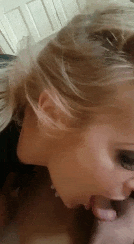 sucking balls close up