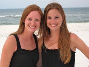 redheads at the beach