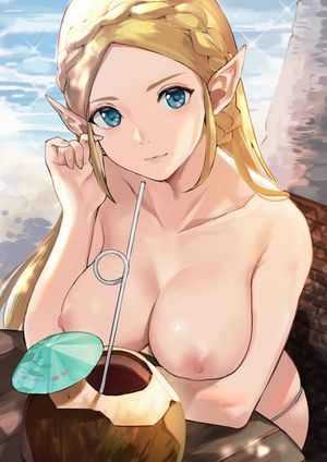 Zelda topless