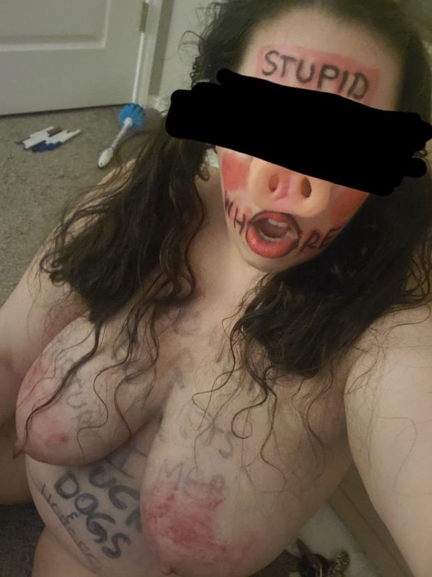 Humiliated slave