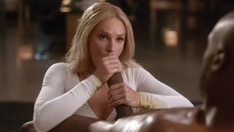 BBC worship from a blonde