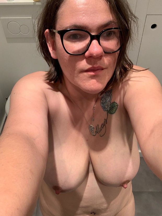 Ugly woman with chubby body and big tits