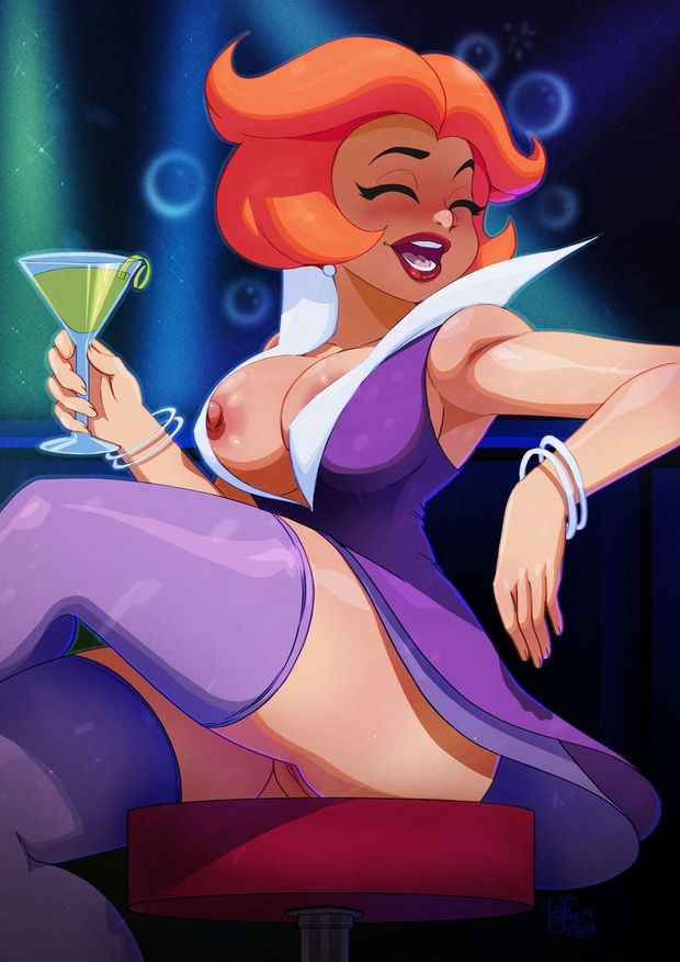 Jane Jetson tits out at the club