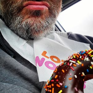 Breaking the challenge rules while wife ain't with me at work.