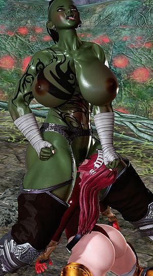 Female Orc VS Female Knight #1 (honey select#80)