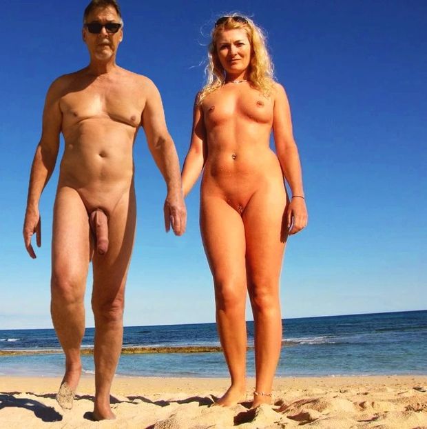 True nudist on the beach