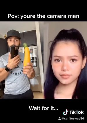 Bella porch tracking cock eyes