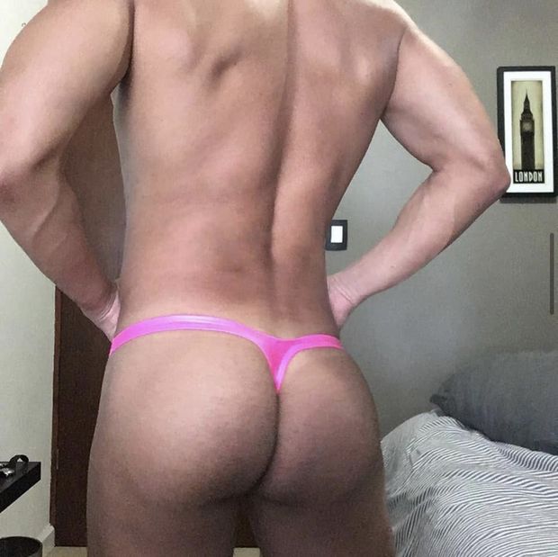 Gay guy in pink