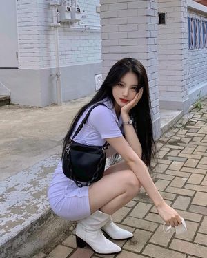 Waiting for her pimp.