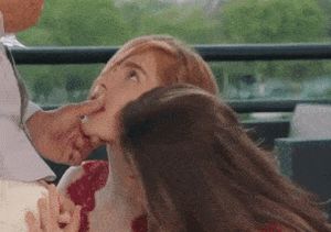 slow and sensually pulling out his cock