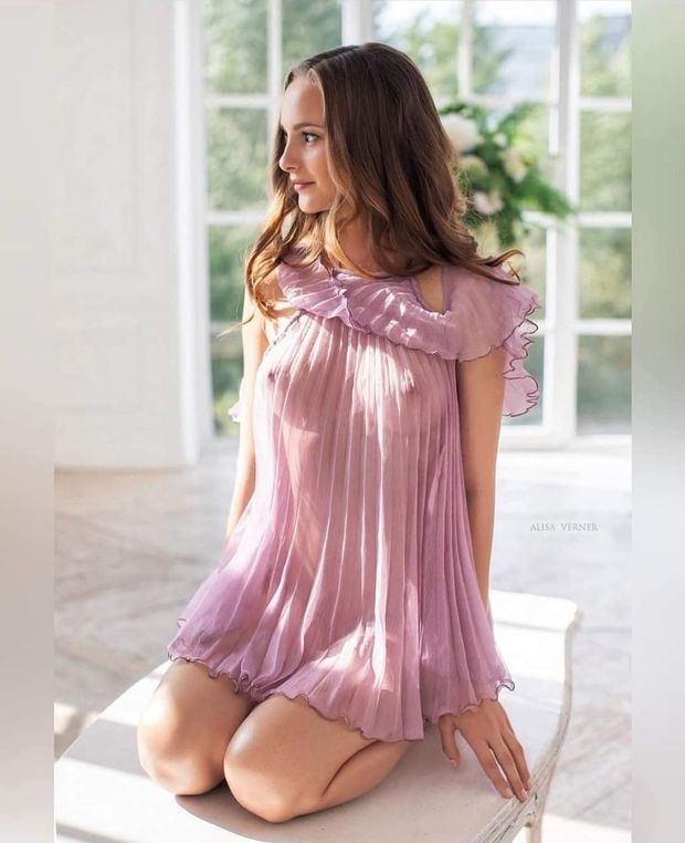Pink see through