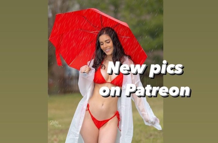 Erin Olash in red bikini