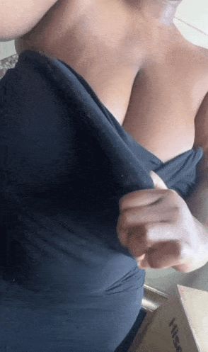 Milkshake Samme big titties pop right out black dress