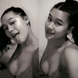 study buddy felt hot so she took her top off