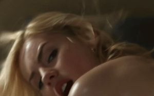 Elisha Cuthbert sweaty and satisfied.