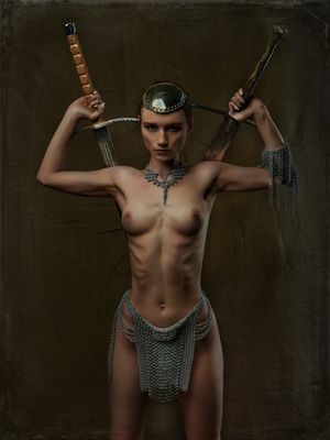 She's getting ready for fight