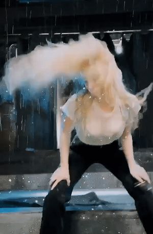 sydney sweeney sexy hair flip