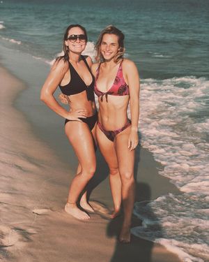College athletes in bikinis