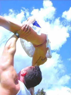 Forgot to wear panties