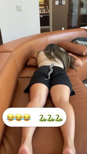 asian from behind busty couch