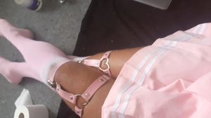 Sweet pink Sissy waiting for fun