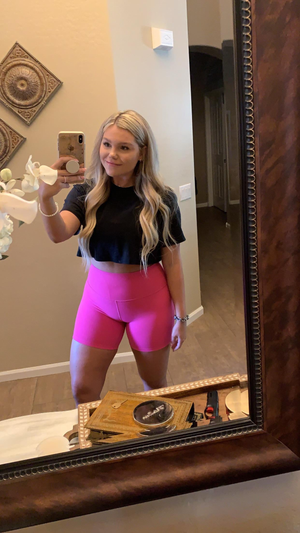 Women love the biker shorts and crop tops!