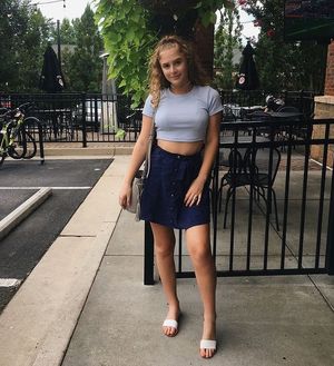 cutie posing in public