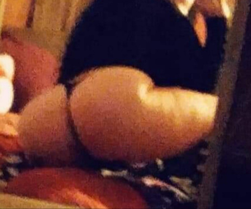 big booty tiny black thong