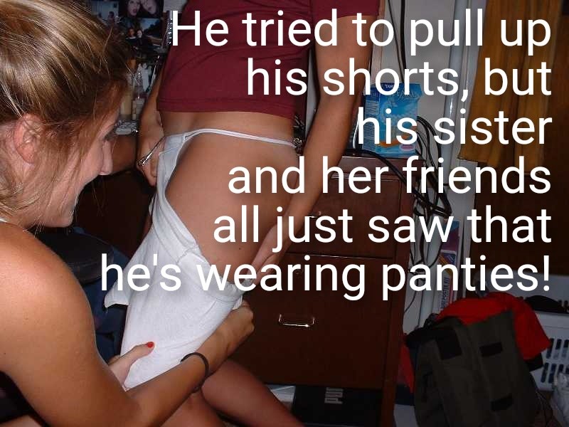 Bro gets pantsed by sis