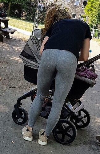 sexy mommy with stroller