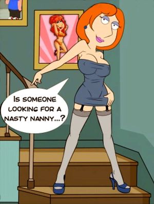 Lois Griffin ready for her date and sexual evening with Bertram!