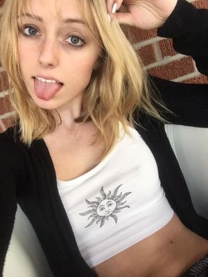 skinny blonde whore selfie
