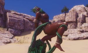 Big Ass Slut fucked by tentacle #2