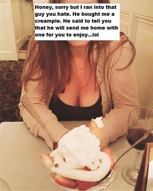 Your creampie is on the way, cuck