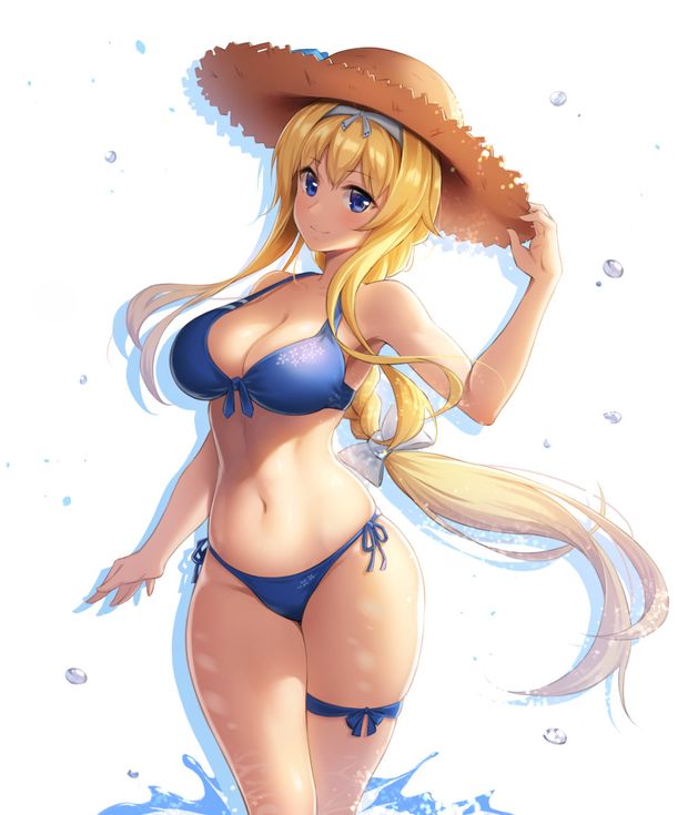 Blonde bikini babe