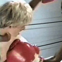 Amazing punching bag boobs.